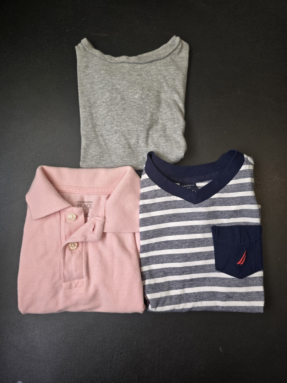 3 Shirt Bundle - Ralph Lauren, Childrens Place & Nautica.